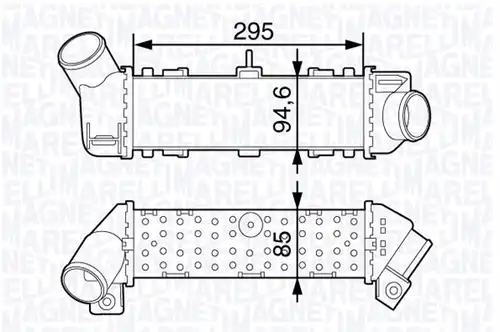 интеркулер (охладител за въздуха на турбината) MAGNETI MARELLI 351319203260