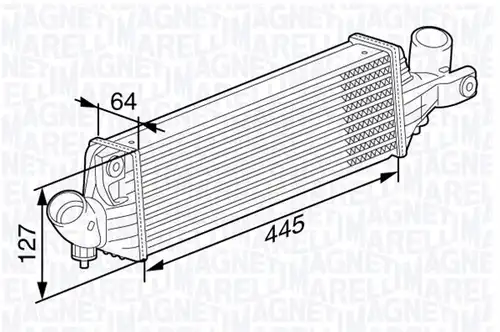 интеркулер (охладител за въздуха на турбината) MAGNETI MARELLI 351319203330