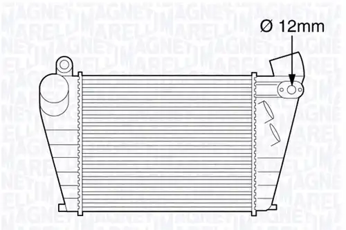 интеркулер (охладител за въздуха на турбината) MAGNETI MARELLI 351319203610