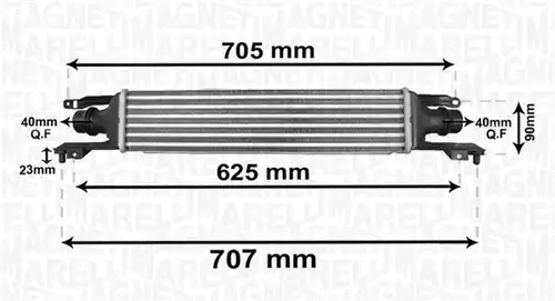 интеркулер (охладител за въздуха на турбината) MAGNETI MARELLI 351319204120