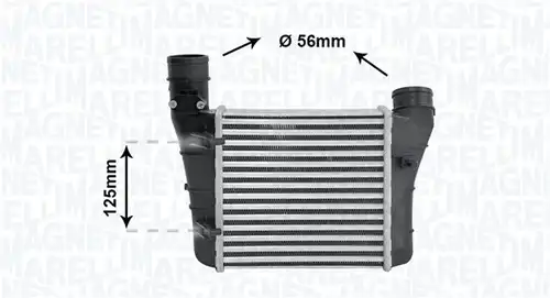 интеркулер (охладител за въздуха на турбината) MAGNETI MARELLI 351319204860