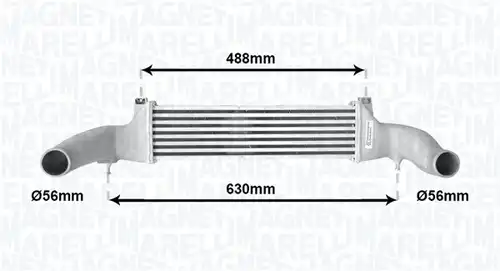 интеркулер (охладител за въздуха на турбината) MAGNETI MARELLI 351319205030