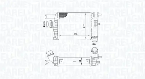 интеркулер (охладител за въздуха на турбината) MAGNETI MARELLI 351319205160