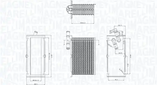 интеркулер (охладител за въздуха на турбината) MAGNETI MARELLI 351319205430