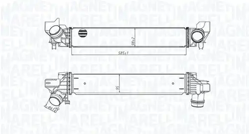 интеркулер (охладител за въздуха на турбината) MAGNETI MARELLI 351319205450