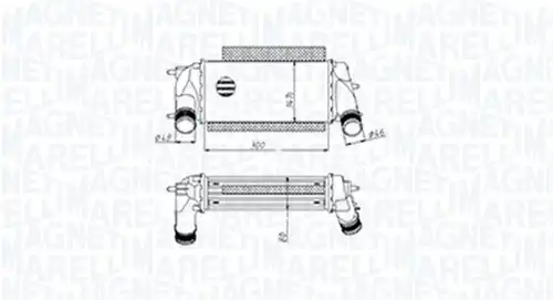 интеркулер (охладител за въздуха на турбината) MAGNETI MARELLI 351319205490