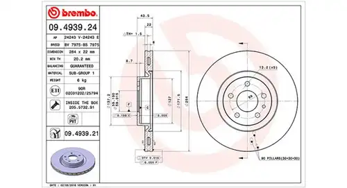 спирачен диск MAGNETI MARELLI 360406000300