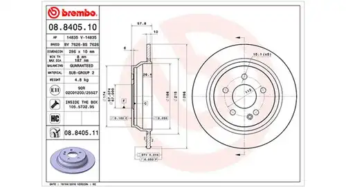 спирачен диск MAGNETI MARELLI 360406007400