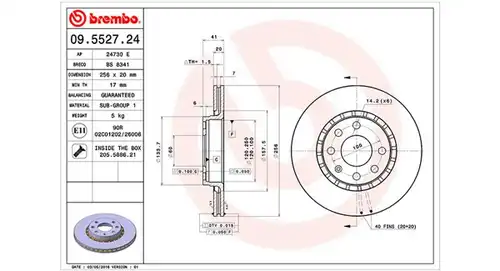 спирачен диск MAGNETI MARELLI 360406008100