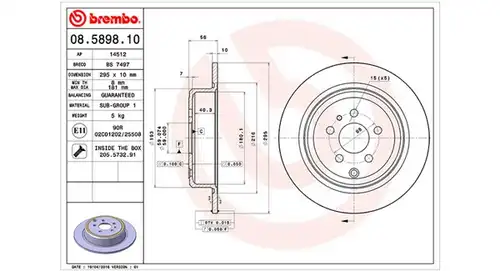 спирачен диск MAGNETI MARELLI 360406022400