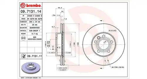 спирачен диск MAGNETI MARELLI 360406050200