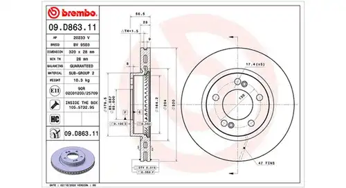 спирачен диск MAGNETI MARELLI 360406174701