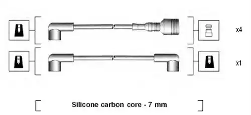 комплект запалителеи кабели MAGNETI MARELLI 941044060500