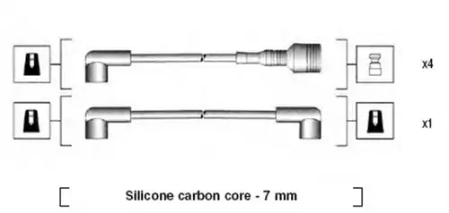 комплект запалителеи кабели MAGNETI MARELLI 941044120502