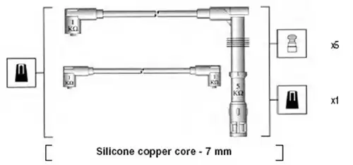 комплект запалителеи кабели MAGNETI MARELLI 941055090534