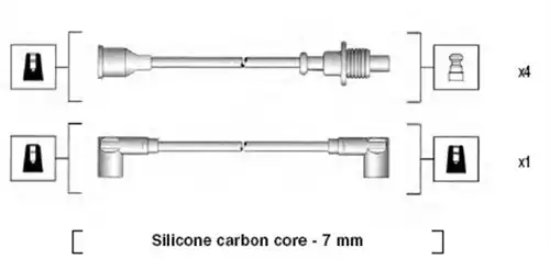 комплект запалителеи кабели MAGNETI MARELLI 941085230573