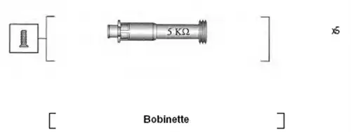 комплект запалителеи кабели MAGNETI MARELLI 941095820620