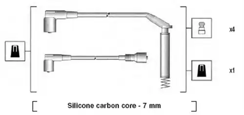 комплект запалителеи кабели MAGNETI MARELLI 941125150669