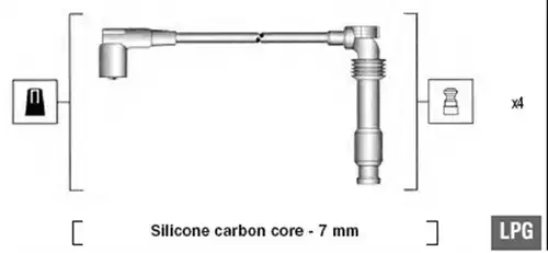 комплект запалителеи кабели MAGNETI MARELLI 941125320684