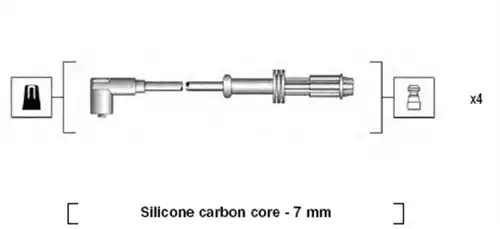 комплект запалителеи кабели MAGNETI MARELLI 941135130701