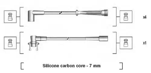 комплект запалителеи кабели MAGNETI MARELLI 941145180715