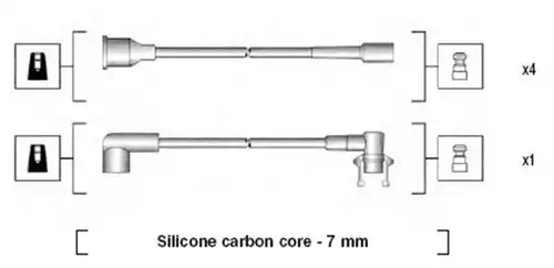 комплект запалителеи кабели MAGNETI MARELLI 941145230720