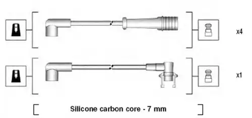 комплект запалителеи кабели MAGNETI MARELLI 941145320729