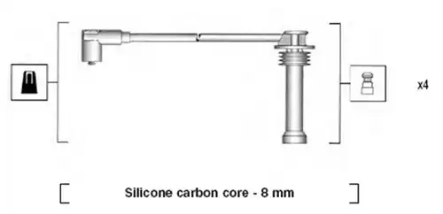 комплект запалителеи кабели MAGNETI MARELLI 941185360787