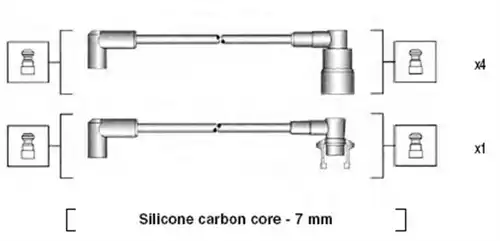 комплект запалителеи кабели MAGNETI MARELLI 941215070792