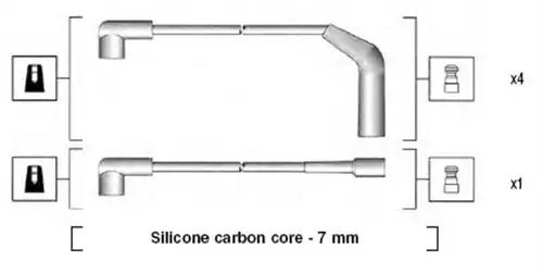 комплект запалителеи кабели MAGNETI MARELLI 941255170827