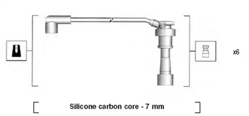 комплект запалителеи кабели MAGNETI MARELLI 941285150872