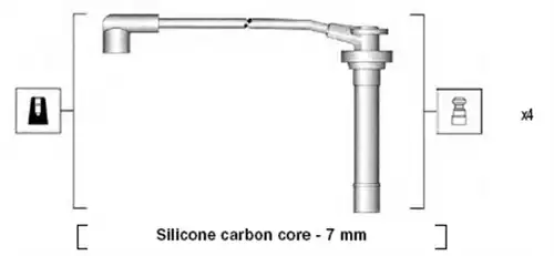 комплект запалителеи кабели MAGNETI MARELLI 941295060855