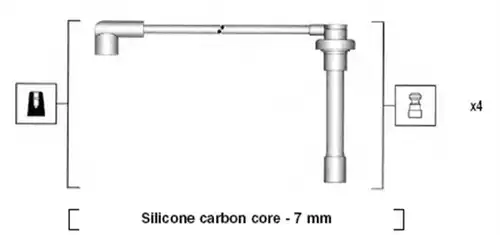 комплект запалителеи кабели MAGNETI MARELLI 941315060893