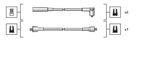 комплект запалителеи кабели MAGNETI MARELLI 941318111023