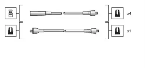 комплект запалителеи кабели MAGNETI MARELLI 941318111025