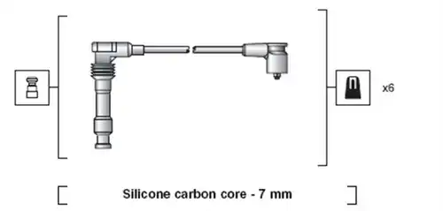 комплект запалителеи кабели MAGNETI MARELLI 941318111050