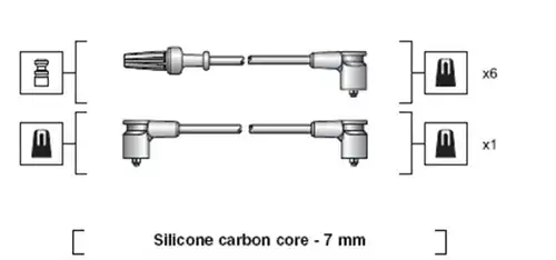 комплект запалителеи кабели MAGNETI MARELLI 941318111056