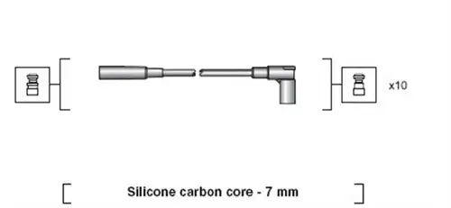 комплект запалителеи кабели MAGNETI MARELLI 941318111060
