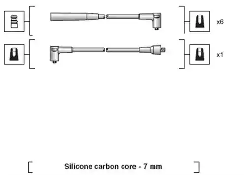 комплект запалителеи кабели MAGNETI MARELLI 941318111061