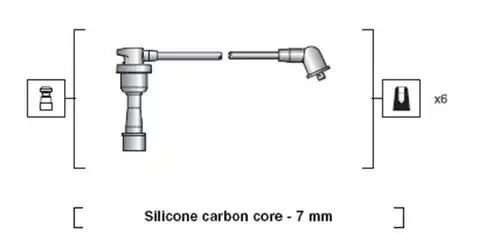 комплект запалителеи кабели MAGNETI MARELLI 941318111088