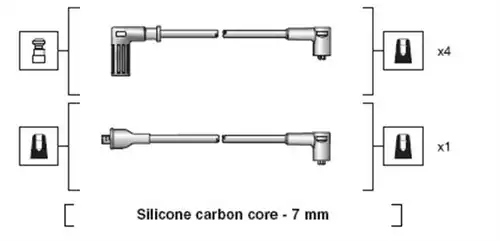 комплект запалителеи кабели MAGNETI MARELLI 941318111113