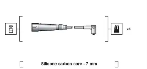 комплект запалителеи кабели MAGNETI MARELLI 941318111123