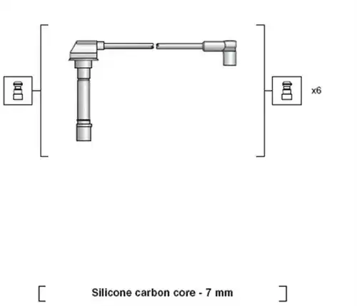 комплект запалителеи кабели MAGNETI MARELLI 941318111132