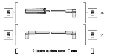 комплект запалителеи кабели MAGNETI MARELLI 941318111136
