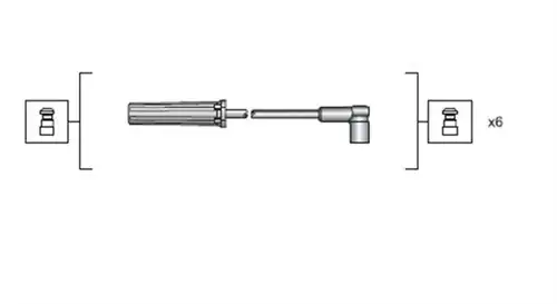 комплект запалителеи кабели MAGNETI MARELLI 941318111143