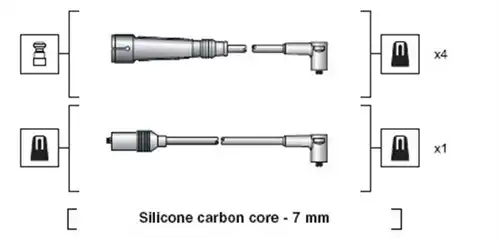 комплект запалителеи кабели MAGNETI MARELLI 941318111157