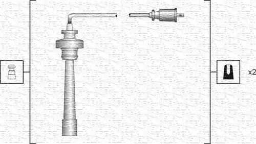 комплект запалителеи кабели MAGNETI MARELLI 941318111192