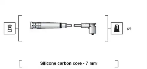 комплект запалителеи кабели MAGNETI MARELLI 941318111269