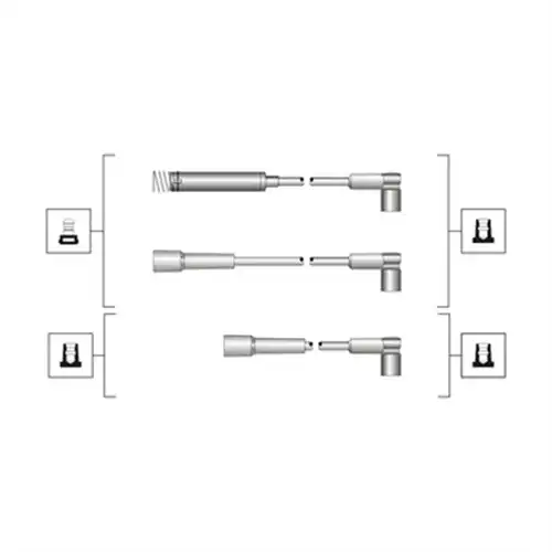 комплект запалителеи кабели MAGNETI MARELLI 941319170072