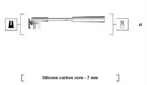 комплект запалителеи кабели MAGNETI MARELLI 941325060899